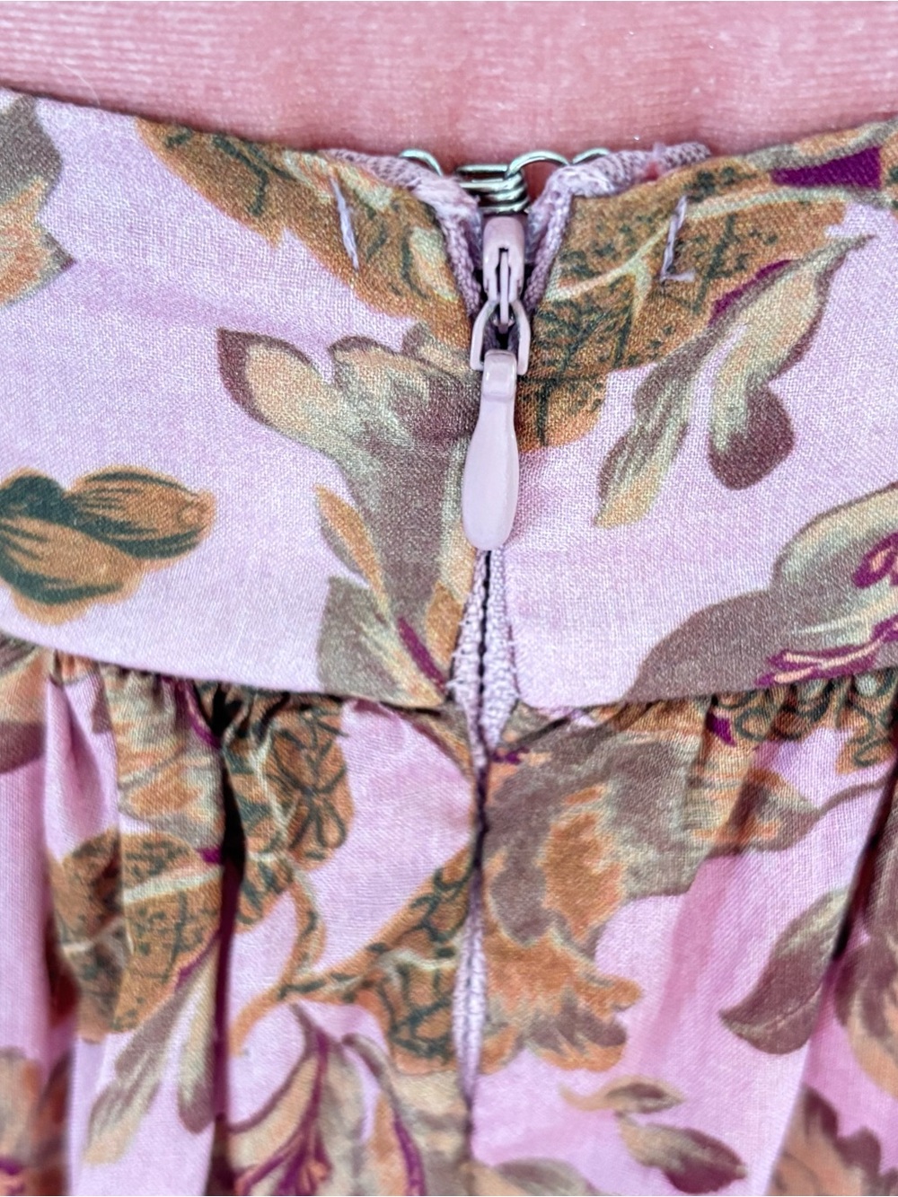 Amalie Pink Floral Tencel Halter Open Back Midi Dress US 2 - Picture 8 of 14